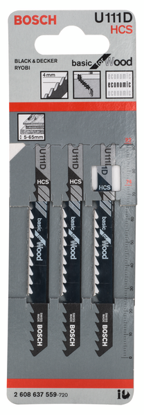 STICKSÅGBLAD BOSCH U111D 3P