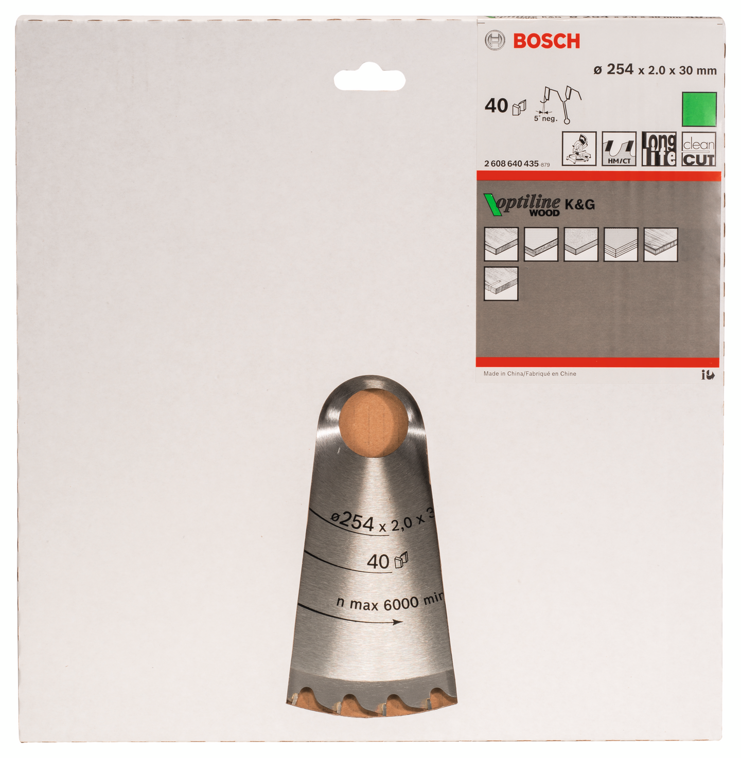 CIRKELSÅGKLINGA BOSCH TRÄ 254X2X30MM 40T-5
