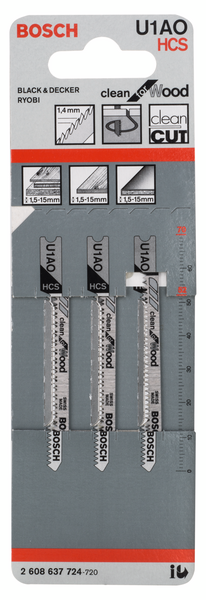 STICKSÅGBLAD BOSCH U1AO 3P