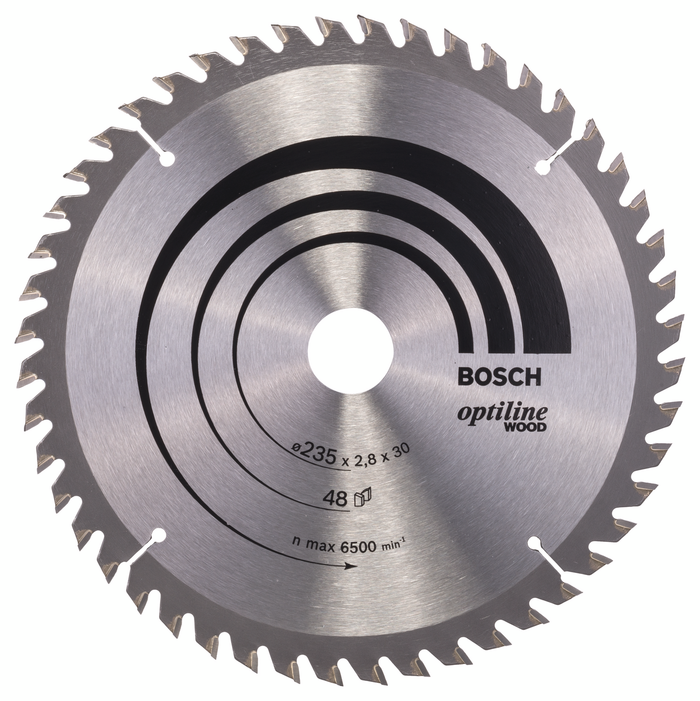 Pyörösahanterä Bosch Optiline Wood 235x30/25x2,8mm Z48
