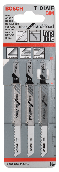 STICKSÅGBLAD BOSCH T101AIF 3P