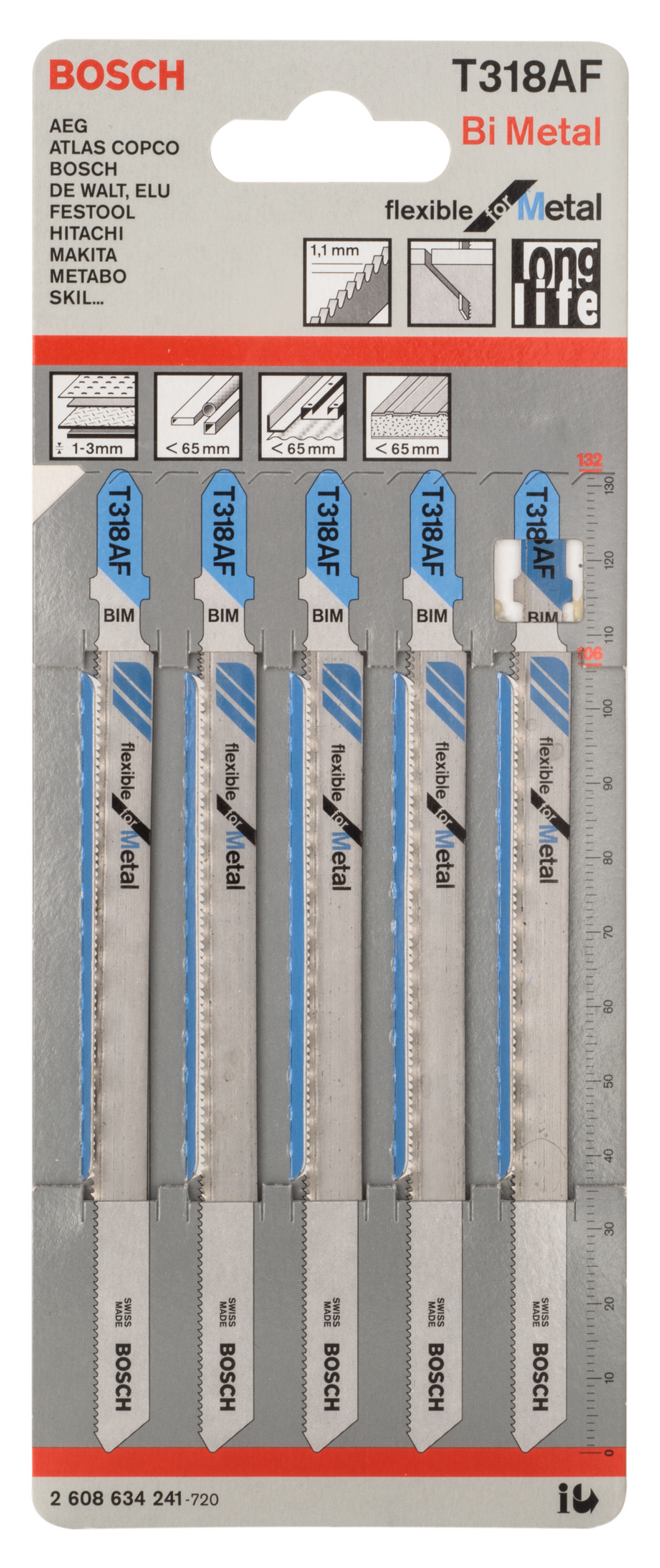 STICKSÅGBLAD BOSCH T318AF 5P
