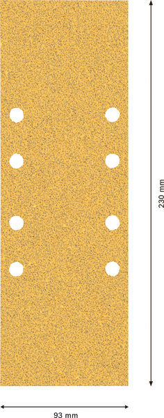 Hiomapaperisarja tasohiomakoneille Bosch EXPERT C470, 93 x 230 mm, 10 kpl