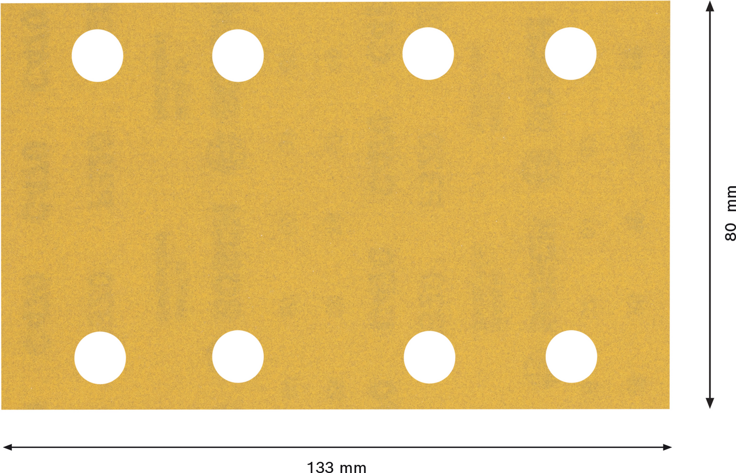 Hiomapaperi tasohiomakoneille Bosch 8-reikää EXPERT C470, 80x133mm, G320, 10kpl