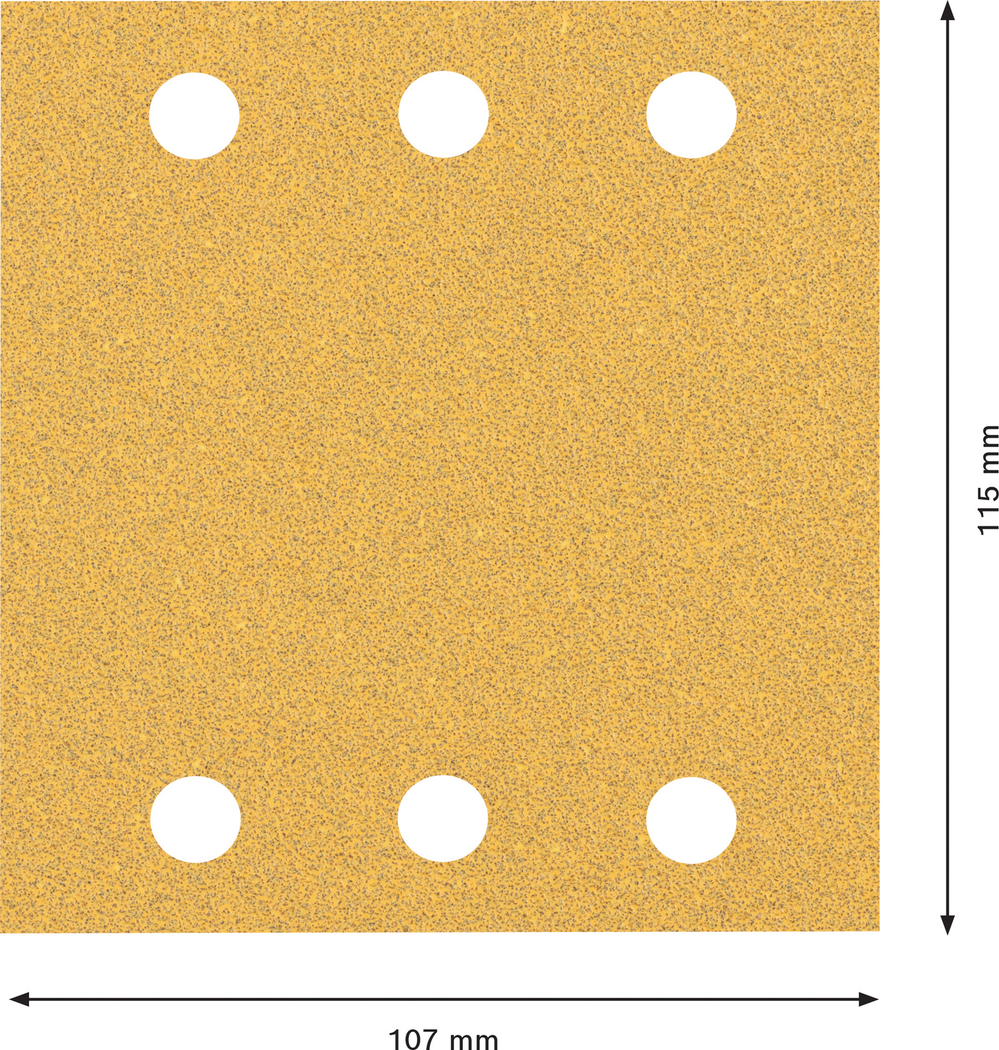 Hiomapaperi tasohiomakoneille Bosch 6-reikää EXPERT C470, 155x107mm, G 60, 10kpl