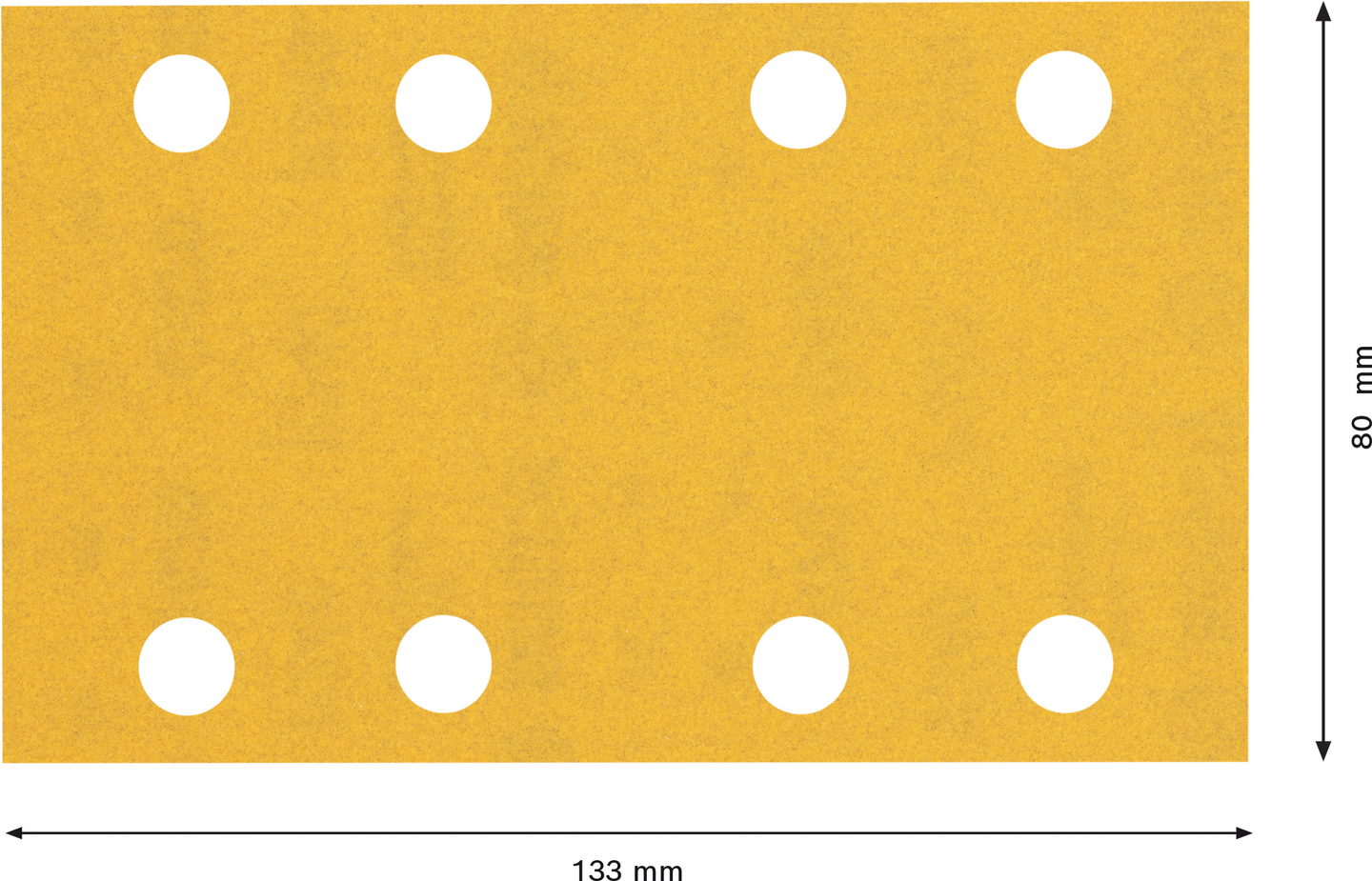 Hiomapaperi tasohiomakoneille Bosch 8-reikää EXPERT C470, 80x133mm, G240, 10kpl