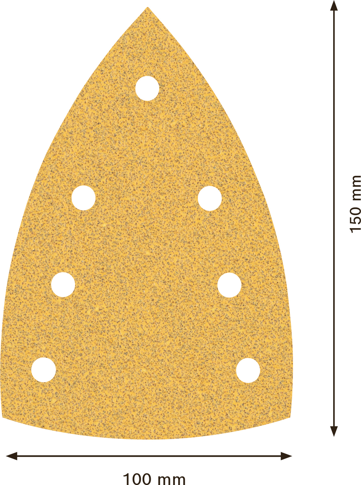 SLIPARK BOSCH DELTA 7H K60 100X150MM 10ST