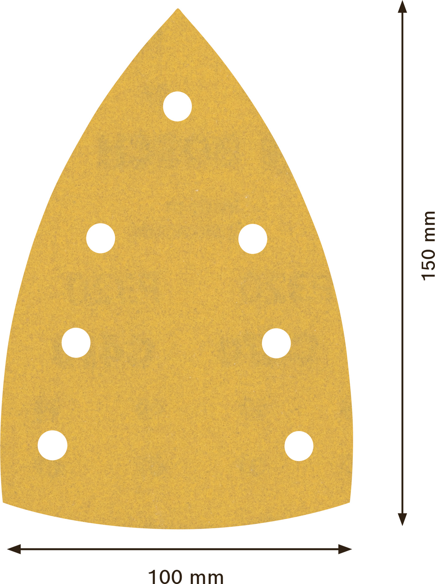 SLIPARK BOSCH DELTA K320 100X150MM 10ST