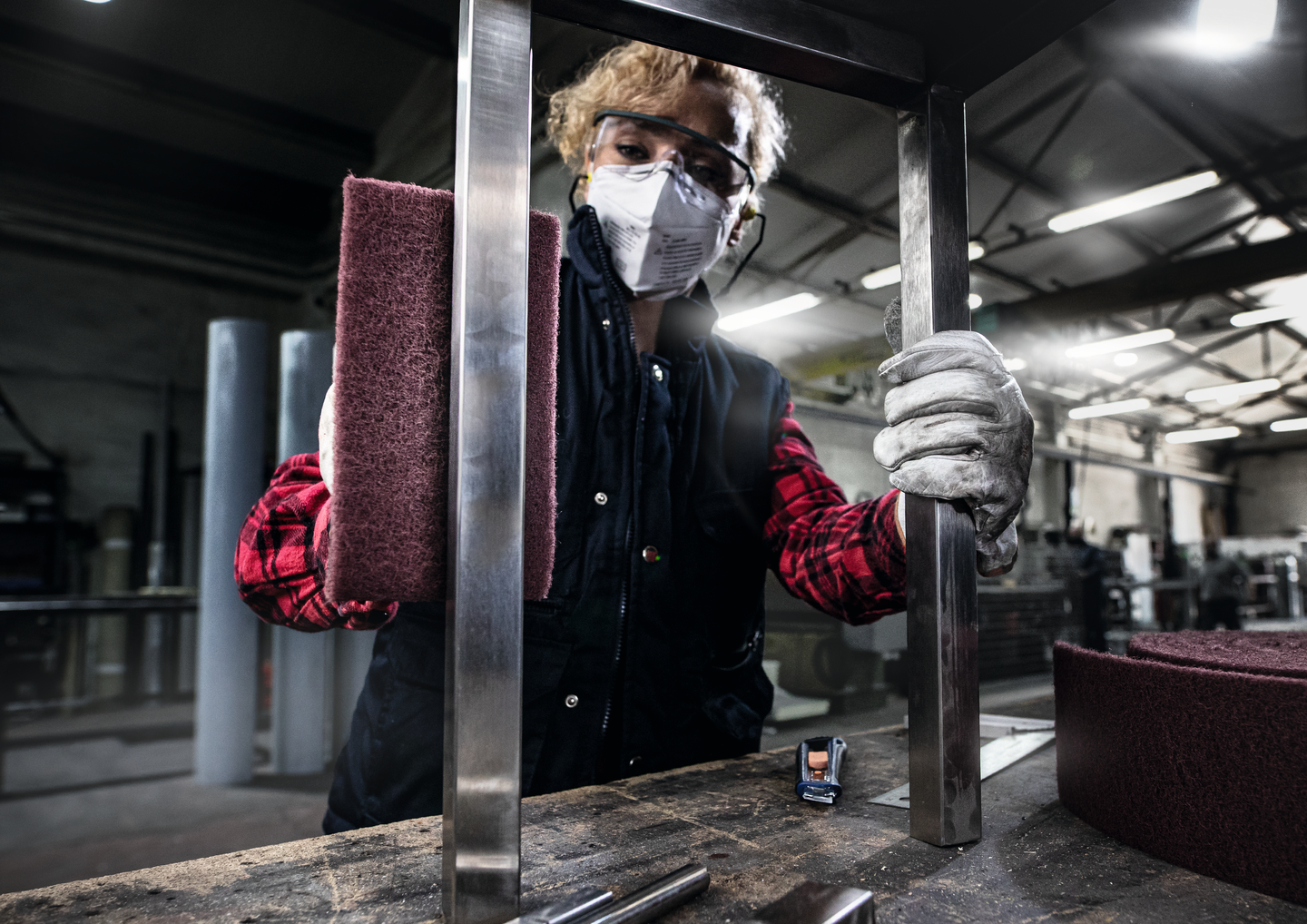 SLIPFLEECE BOSCH SIC SVART MEDIUM 100MM 10M