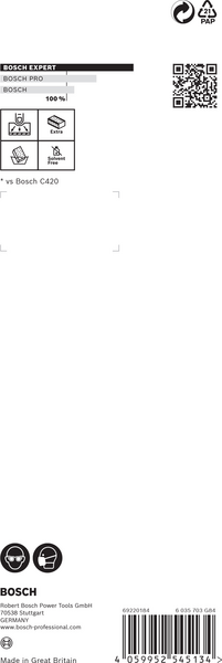 SLIPSVAMPSET BOSCH M/F/SF 69X97X26MM 3ST