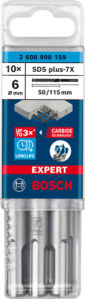 HAMMARBORR BOSCH PLUS-7X 6X115MM 10ST