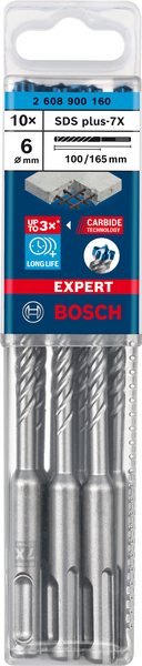 HAMMARBORR BOSCH PLUS-7X 6X165MM 10ST