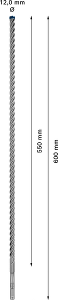 Poravasaranterä Bosch Expert SDS plus-7X 12x550x600mm