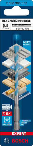 BORR BOSCH HEX MULTICONSTRUCTION 5,5X100MM
