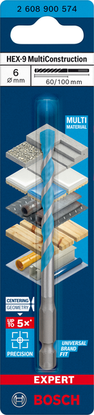 BORR BOSCH HEX MULTICONSTRUCTION 6X100MM