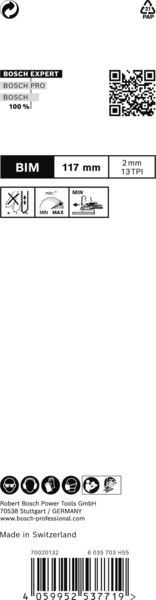 METALLKLINGA B-33526 MAKITA 30T 136X20X1,5 MM