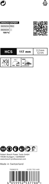 STICKSÅGBLAD BOSCH T308BO WOOD 3ST