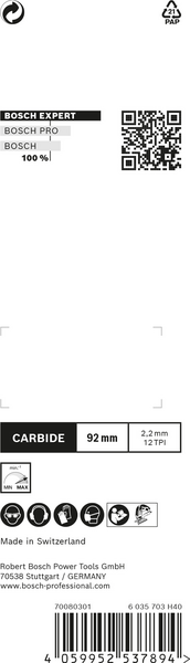 STICKSÅGBLAD BOSCH T108BHM CARBON 3ST 2608900565