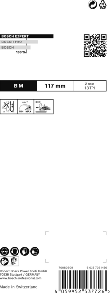 STICKSÅGBLAD BOSCH T308BFP HARDWOOD 5ST