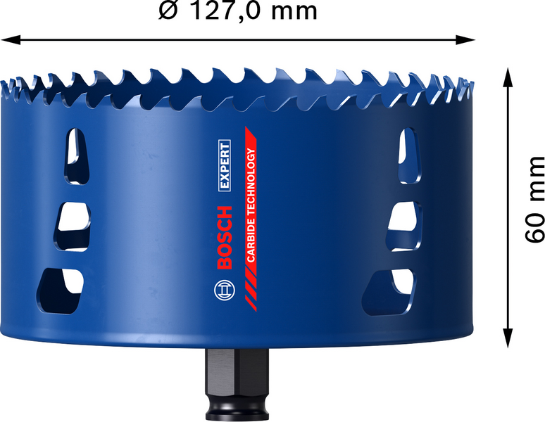 Reikäsaha Bosch EXPERT Tough Material, 127 x 60 mm