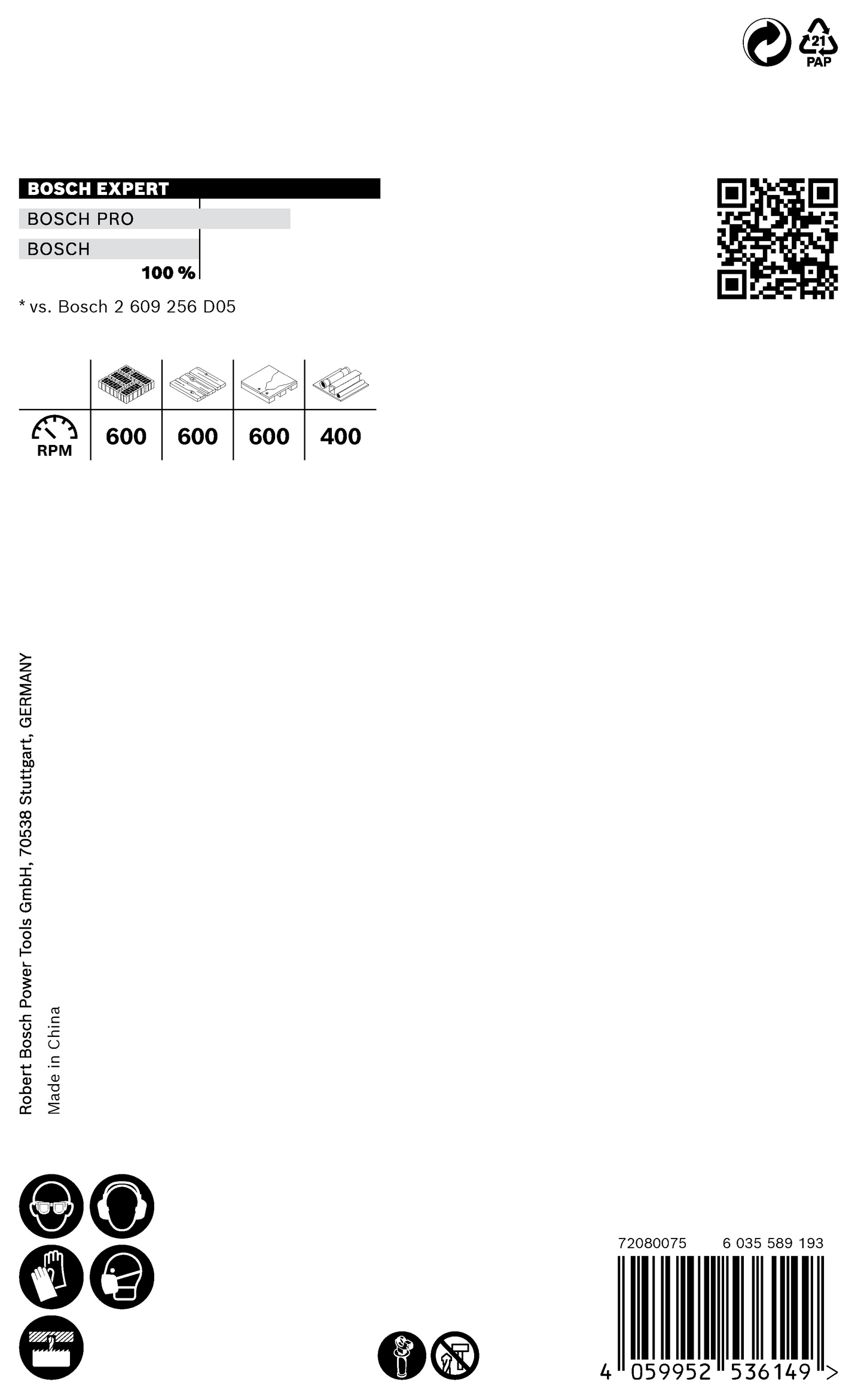 HÅLSÅG BOSCH POWERCHANGE MULTI 65MM