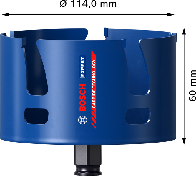 Reikäsaha Bosch EXPERT Construction Material, 114 x 60 mm