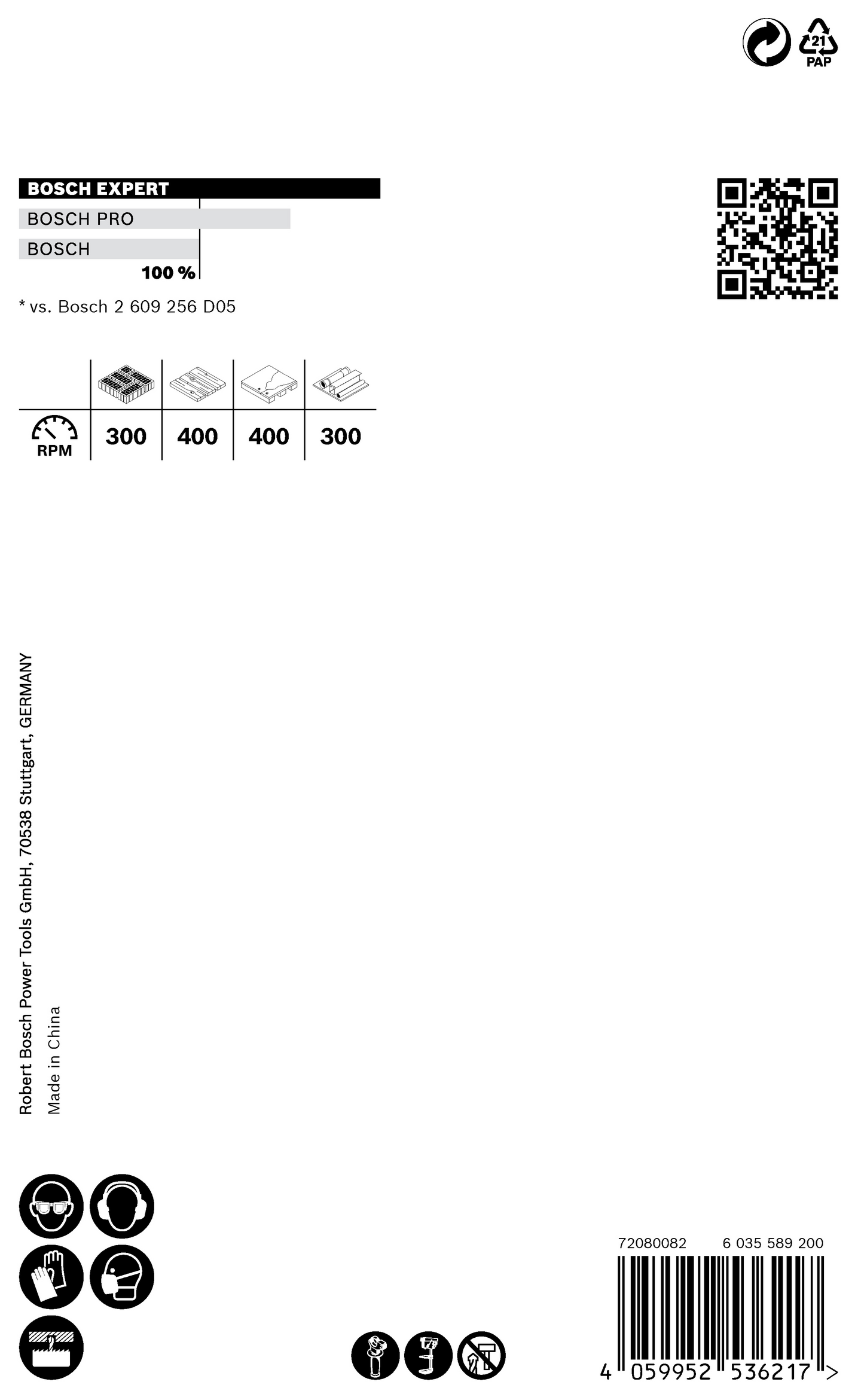HÅLSÅG BOSCH POWERCHANGE MULTI 80MM