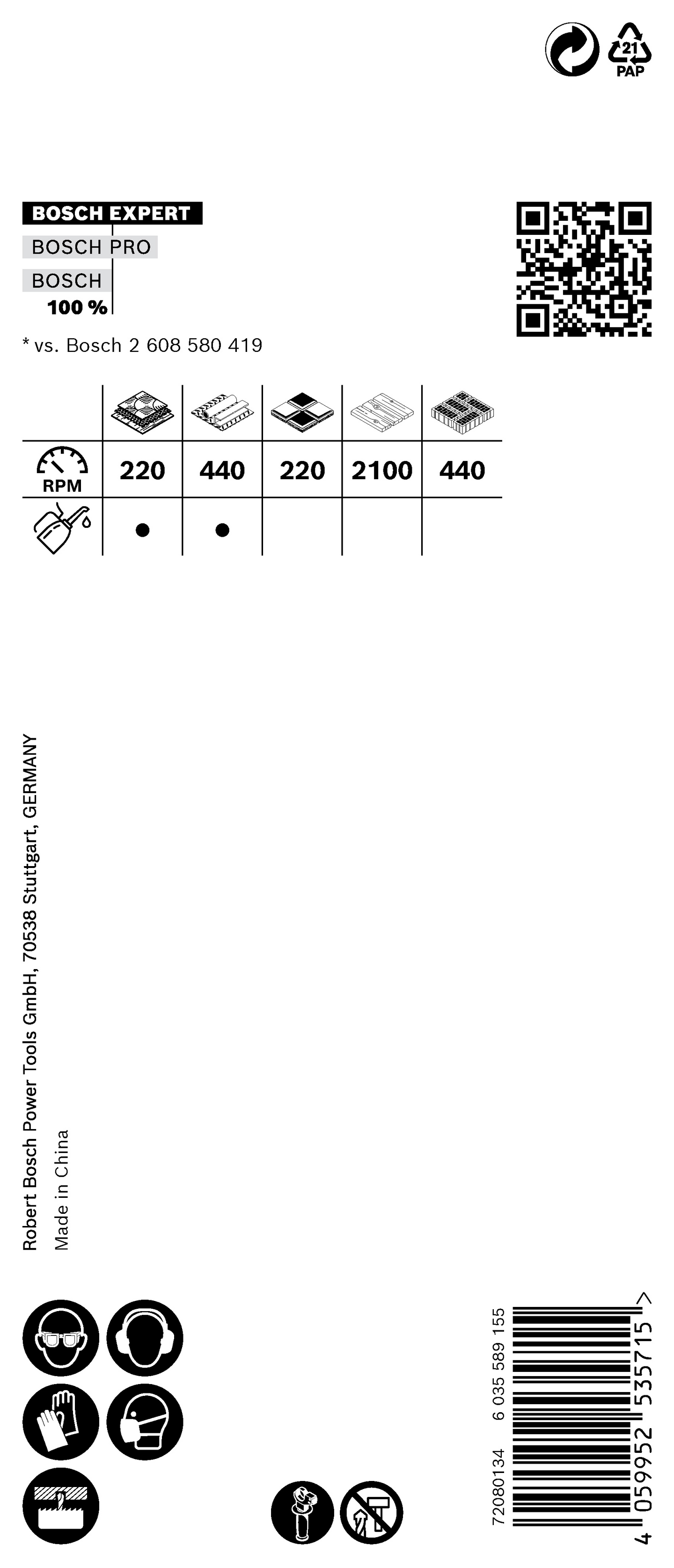 HÅLSÅG BOSCH POWERCHANGE CARBIDE 40MM