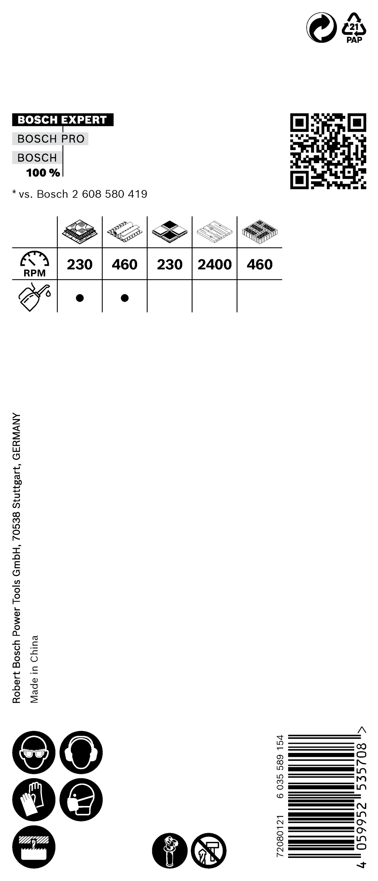 HÅLSÅG BOSCH POWERCHANGE CARBIDE 38MM
