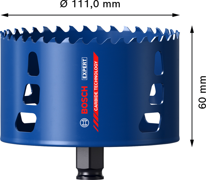 Reikäsaha Bosch EXPERT Tough Material, 111 x 60 mm