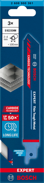TIGERSÅGBLAD BOSCH S922EHM INOX 3ST