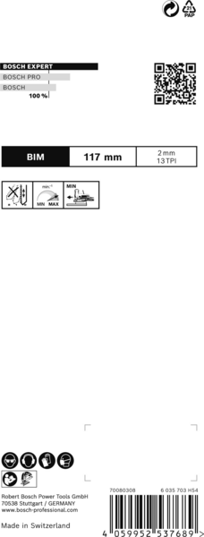 STICKSÅGBLAD BOSCH T308BF HARDWOOD 5ST