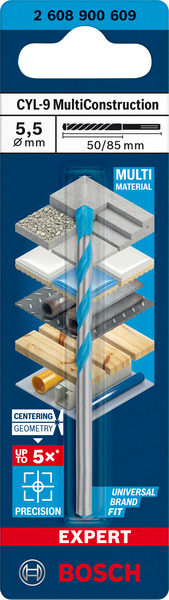 BORR CYL MULTICONSTRUCTION 5,5X85MM