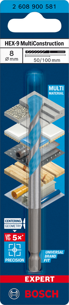 BORR BOSCH HEX MULTICONSTRUCTION 8X100MM