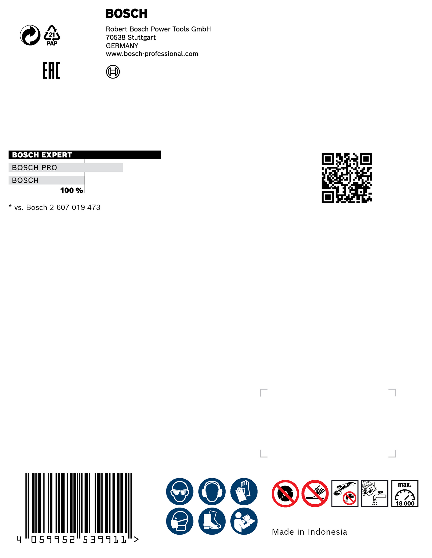 DIAMANTSKIVA BOSCH XL HARDCERAMIC 85MM