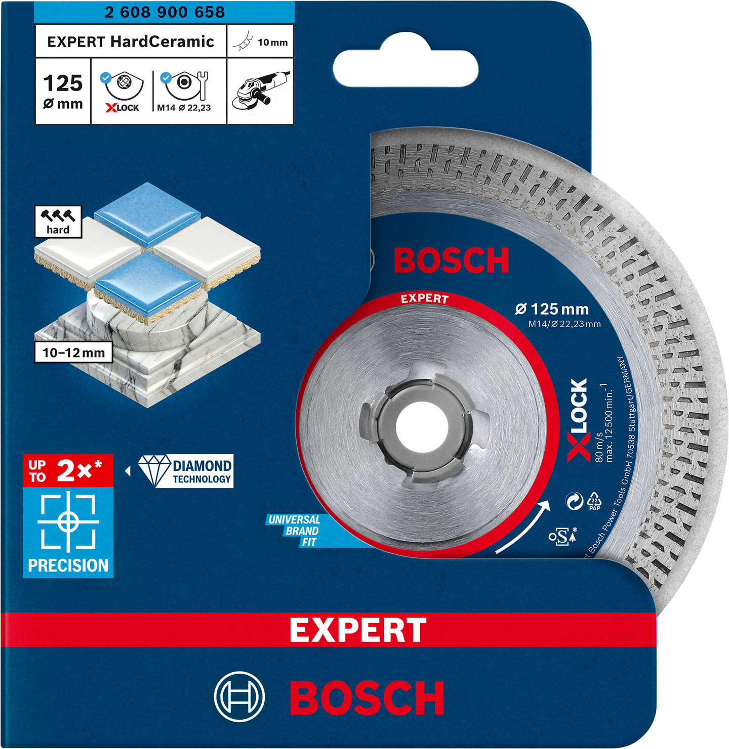 DIAMANTSKIVA BOSCH XL HARDCERAMIC 125MM