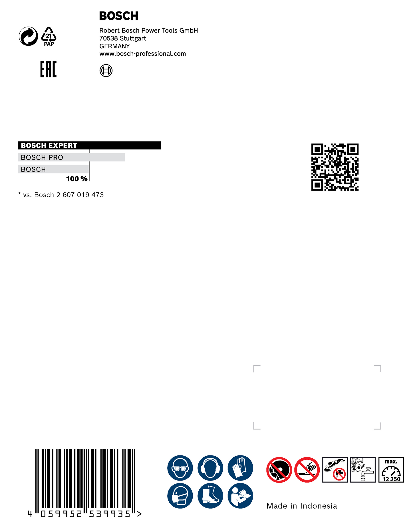 DIAMANTSKIVA BOSCH XL HARDCERAMIC 125MM