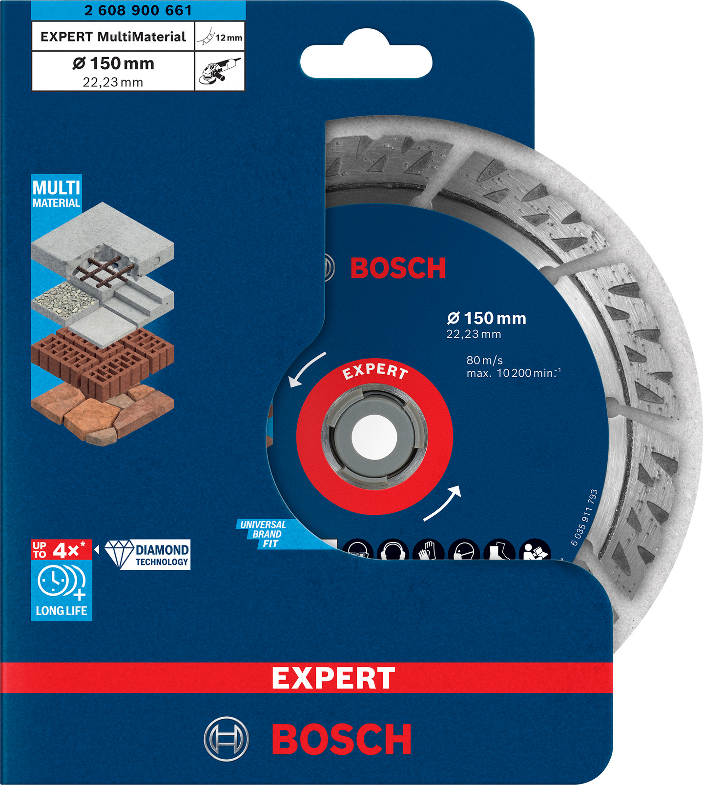 DIAMANTSKIVA BOSCH MULTI 150MM