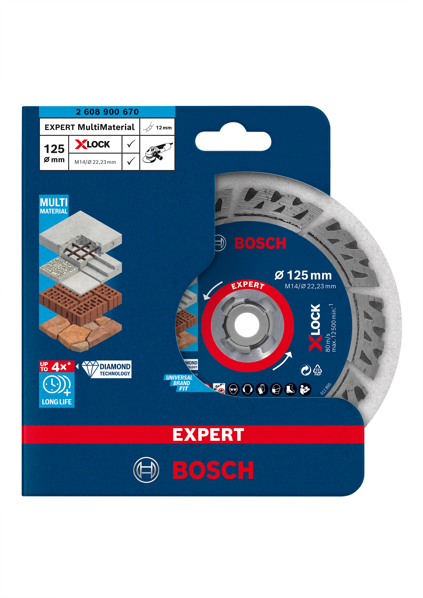 DIAMANTSKIVA BOSCH XL MULTI 125MM
