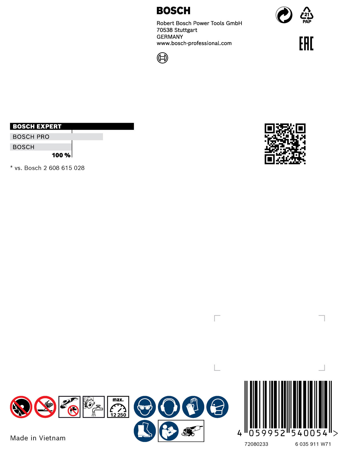 DIAMANTSKIVA BOSCH XL MULTI 125MM