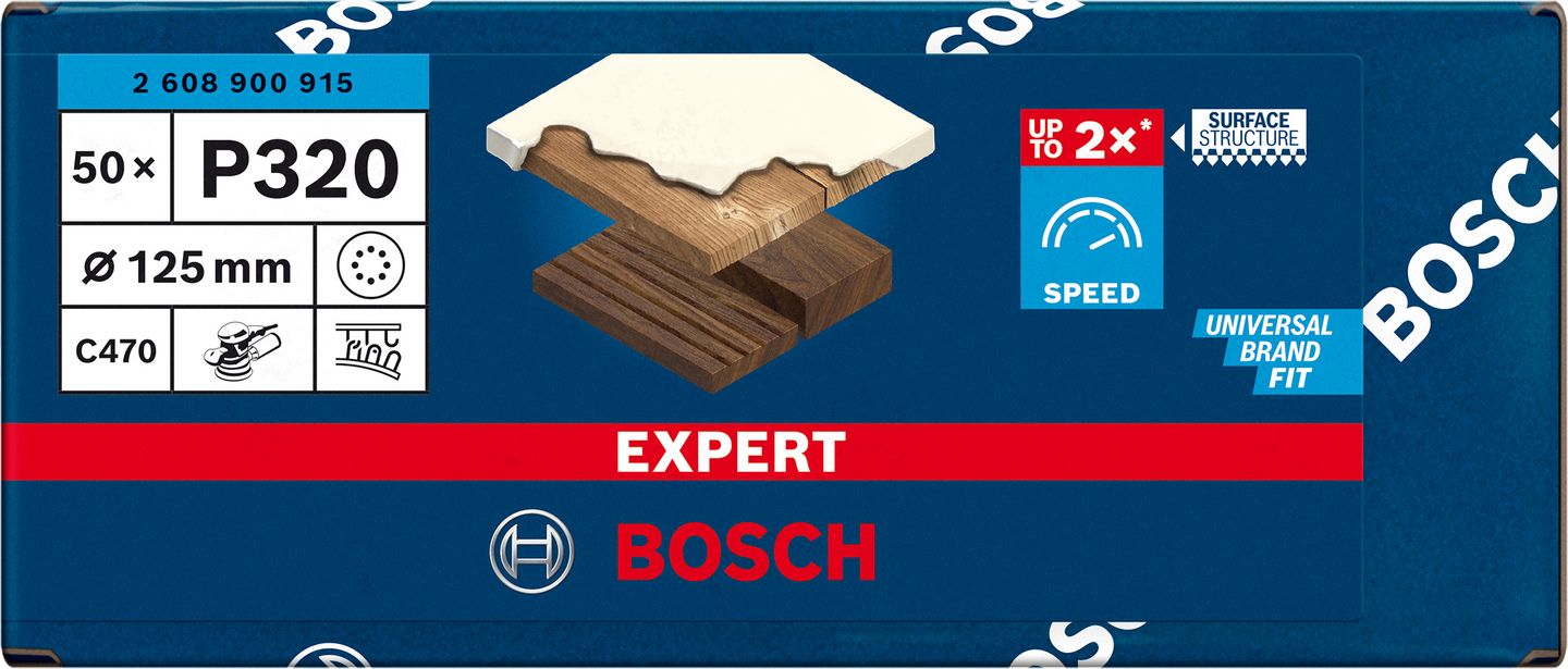 SLIPARK BOSCH EXC K320 8H 125MM 50ST