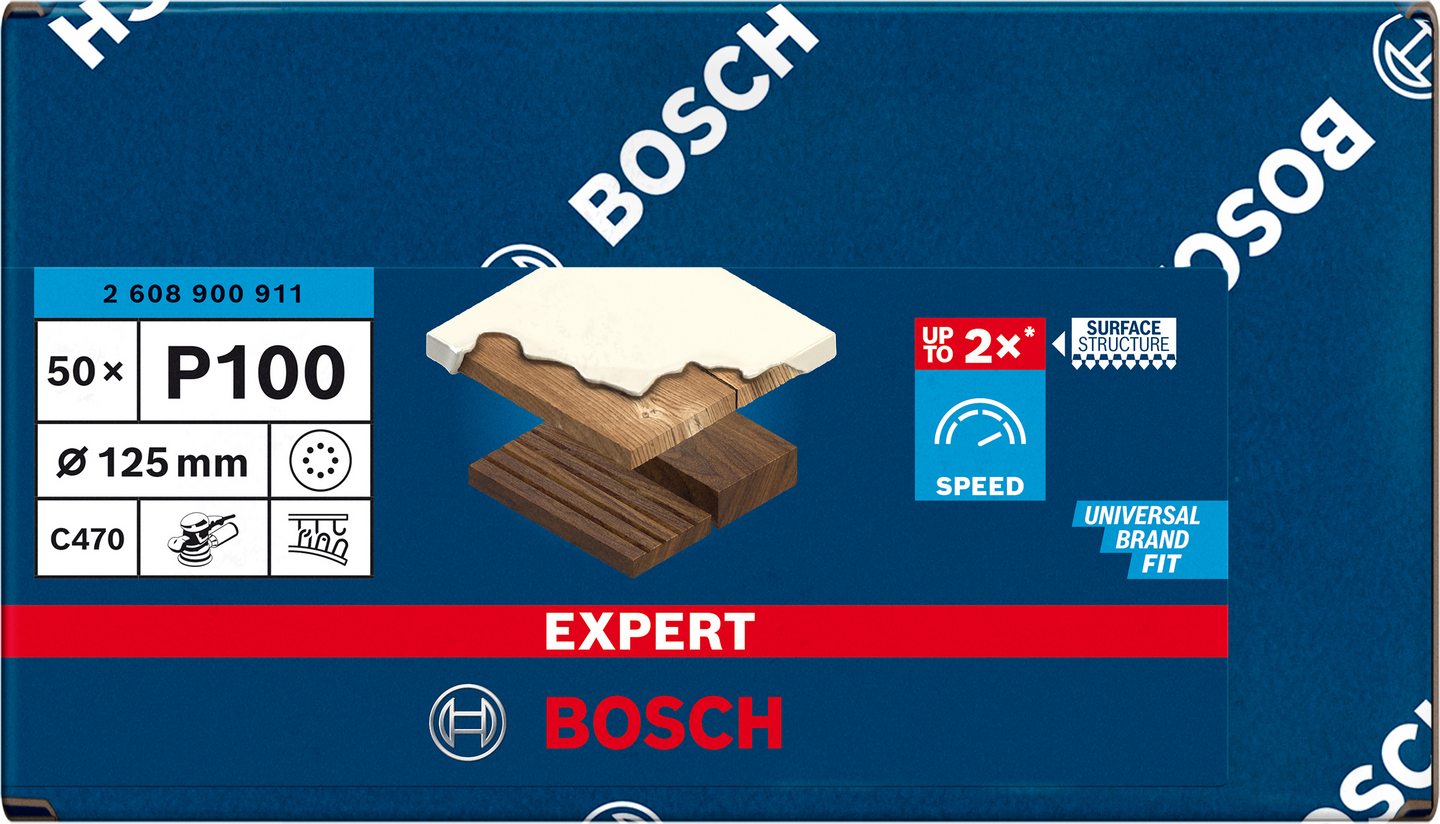 SLIPARK BOSCH EXC K100 8H 125MM 50ST
