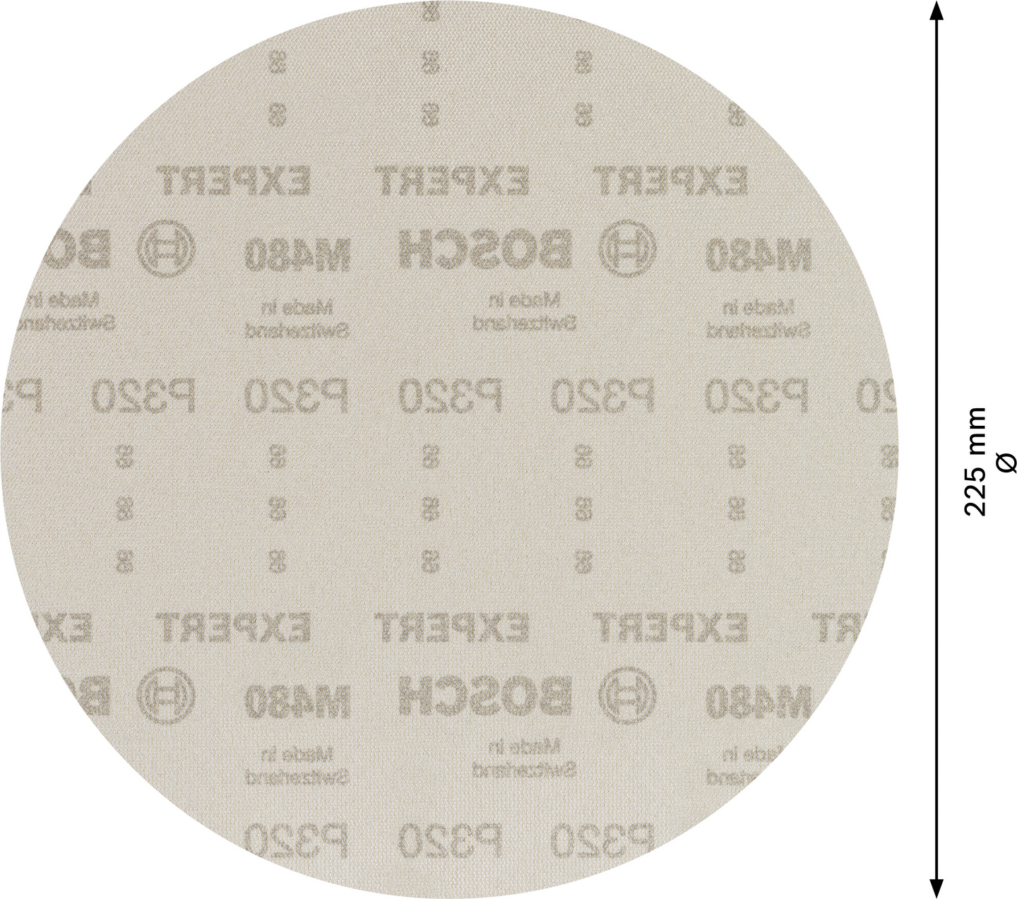 Hiomaverkko kipsilevyhiomakoneelle Bosch EXPERT M480, 225 mm, G 320, 25 kpl