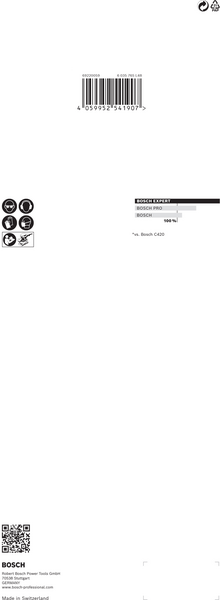 Hiomapaperi tasohiomakoneille Bosch 14-reikää EXPERT C470, 115x280mm G400, 10kpl