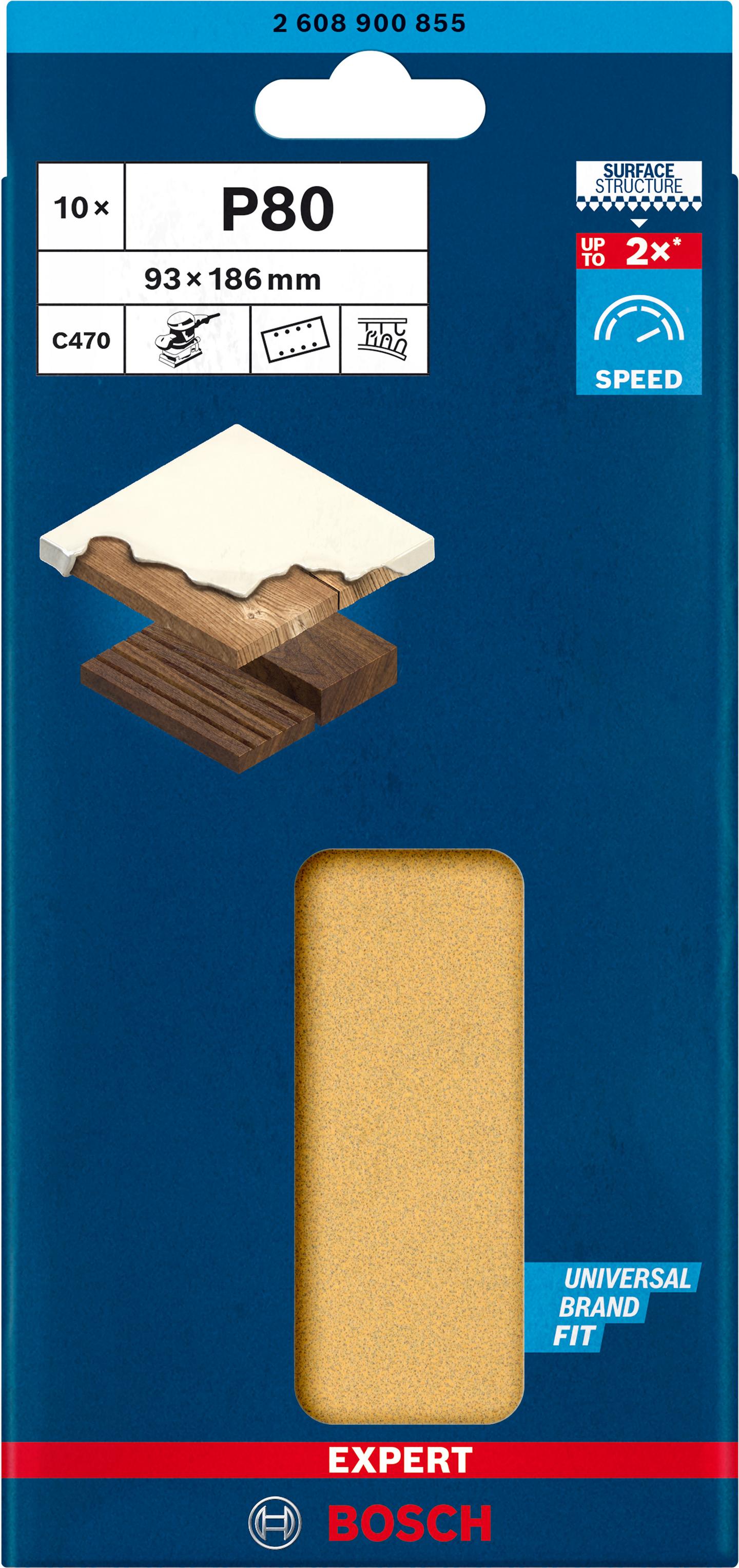 SLIPARK BOSCH PLAN K80 8H 93X185MM 10ST