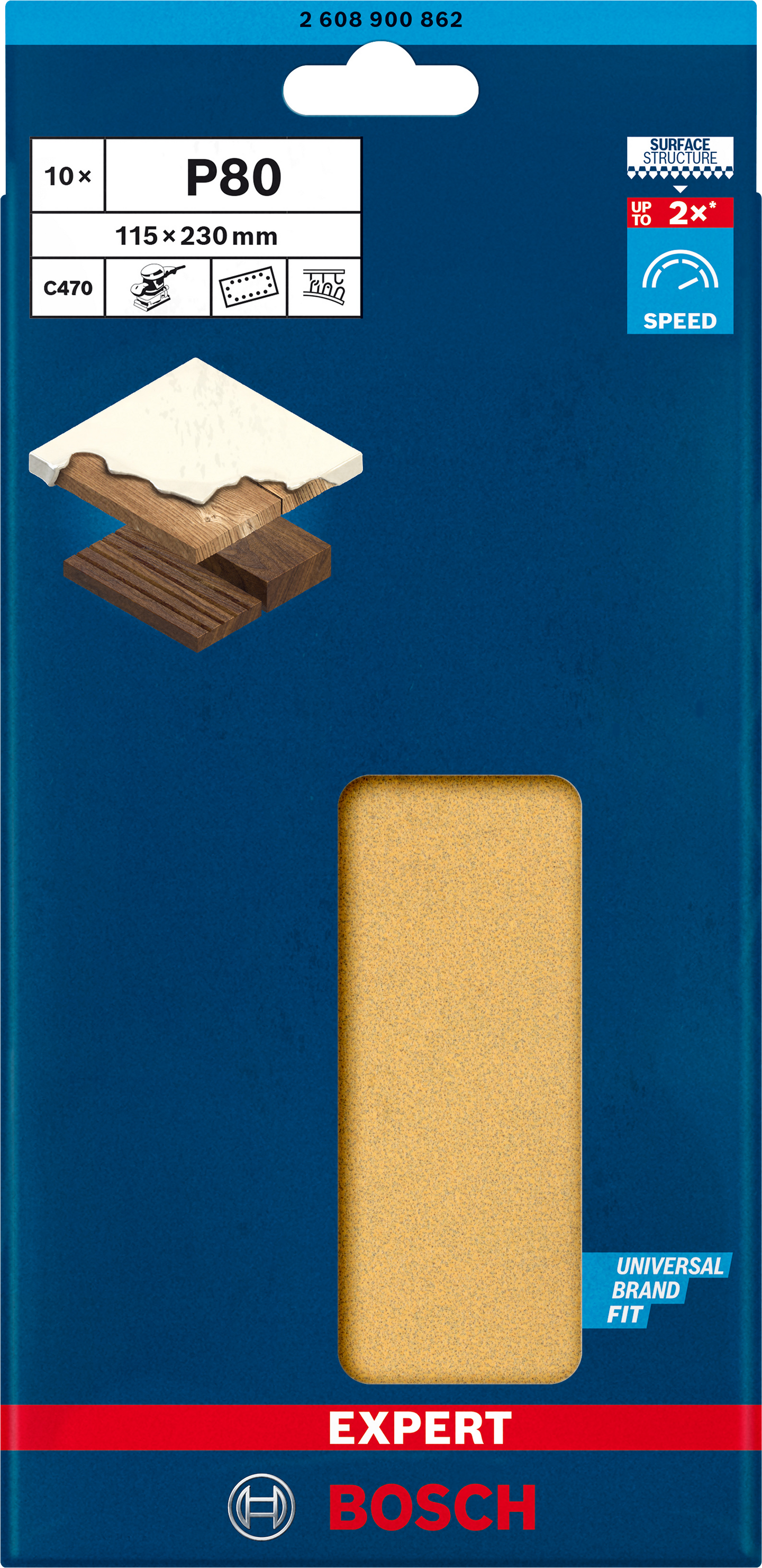 SLIPARK BOSCH PLAN K80 14H 115X230MM 10ST