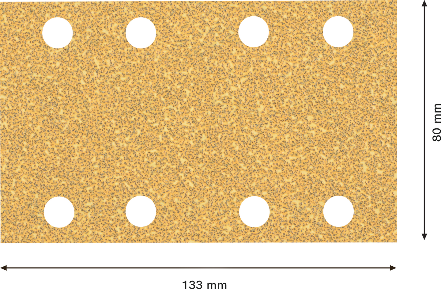Hiomapaperi tasohiomakoneille Bosch 8-reikää EXPERT C470, 80x133mm, G40, 10kpl