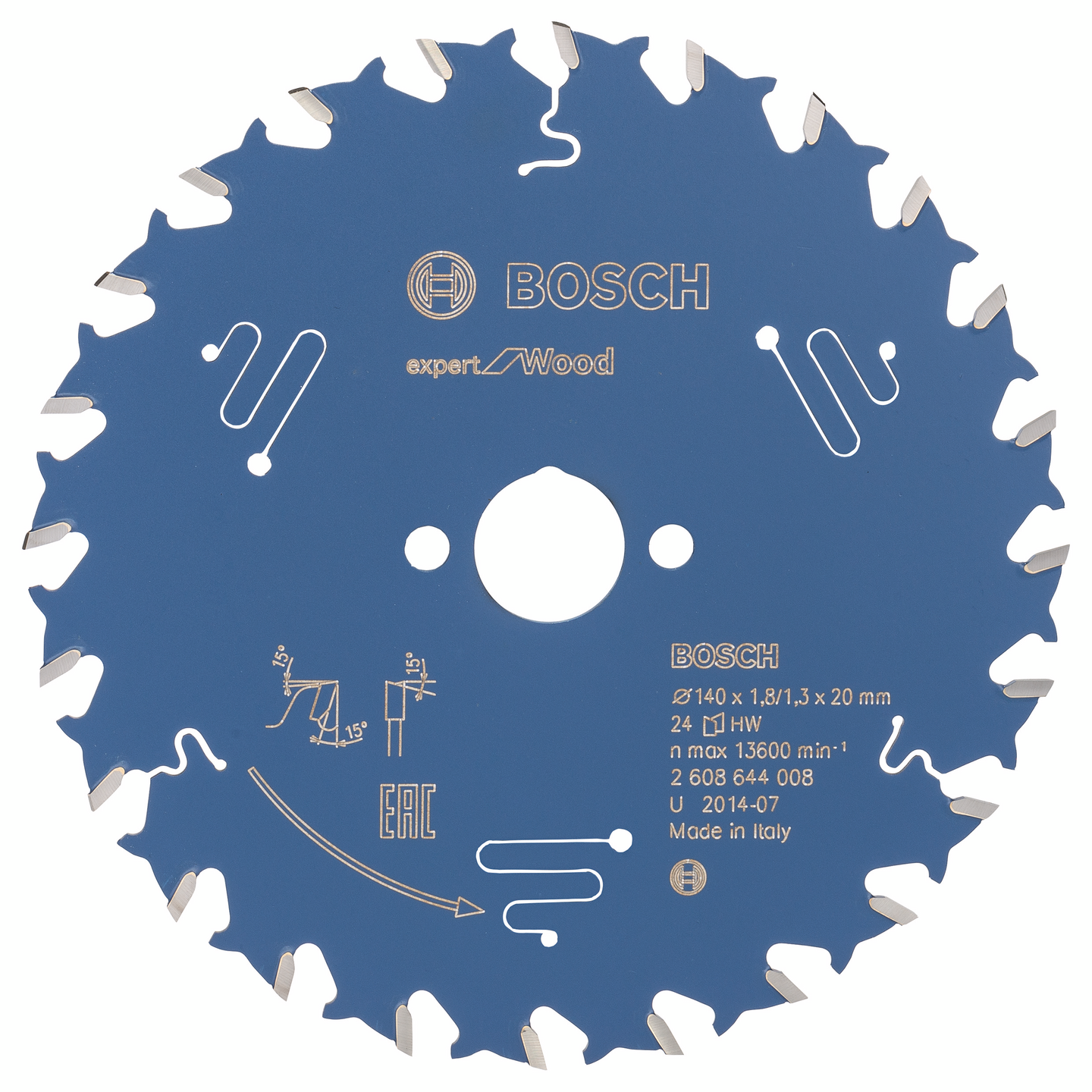 CIRKELSÅGKLINGA BOSCH EXP WOOD 140X20X1,8MM 24T