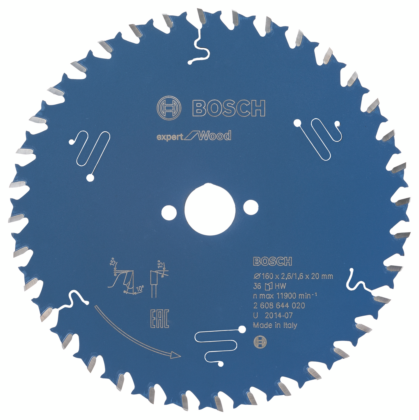 CIRKELSÅGKLINGA BOSCH EXP WOOD 160X20X2,6MM 36T