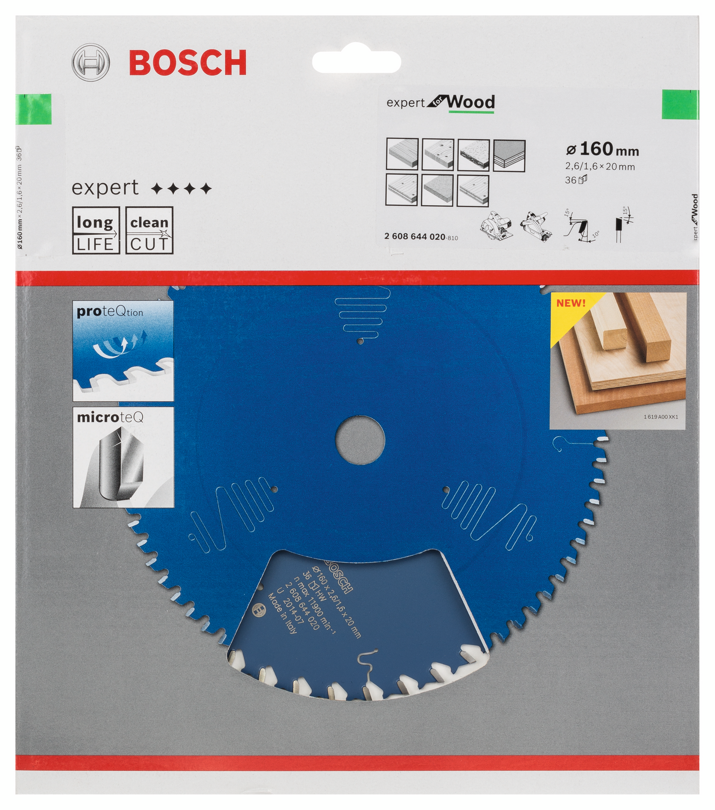 CIRKELSÅGKLINGA BOSCH EXP WOOD 160X20X2,6MM 36T